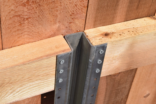 Unipost 1-3/4 in. x 3-5/8 in. x 8 ft. Galvanized Steel Fence Post