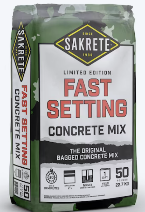 Sakrete 50 Pound(s) Fast setting Concrete mix